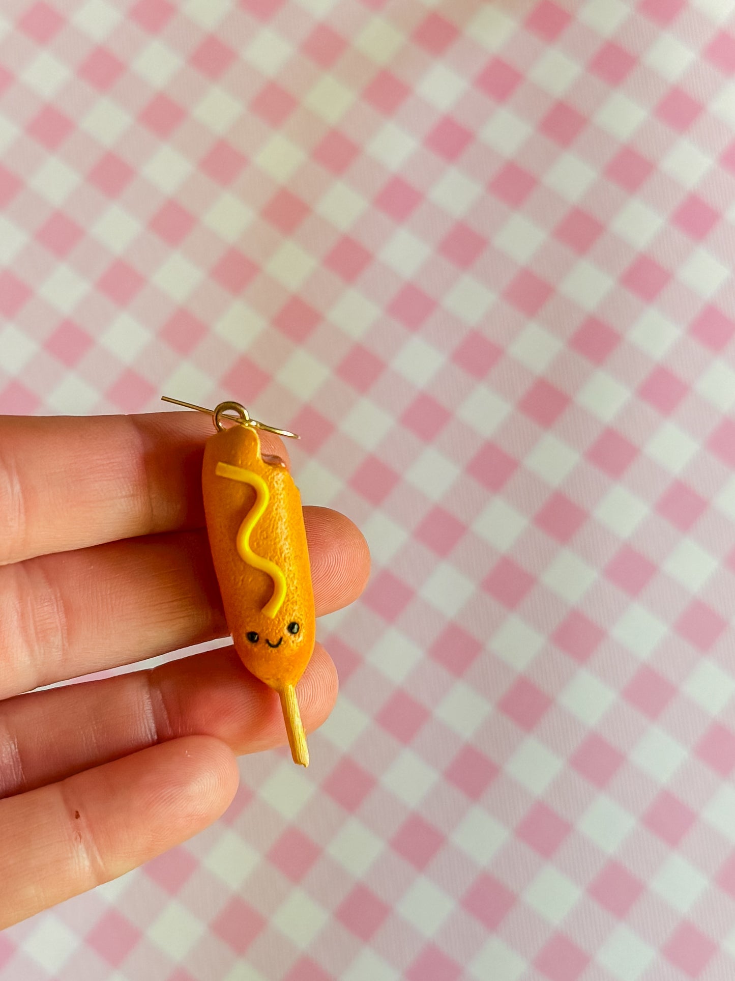 Corn Dog Earrings - Polymer Clay Earrings