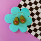 Benny | Clay Avocado Earrings