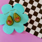 Benny | Clay Avocado Earrings