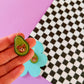 Benny | Clay Avocado Earrings