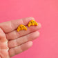 Croissant Stud Earrings | Clay Earrings