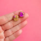 Peanut Butter and Jelly Stud Earrings | Clay Earrings