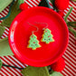 Sugar Cookie Tree Earrings | Clay Christmas Earrings