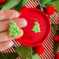 Sugar Cookie Tree Earrings | Clay Christmas Earrings
