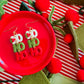 Ho Ho Ho Earrings | Clay Christmas Earrings
