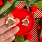 Gingerbread House Earrings | Clay Christmas Earrings