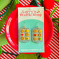 Cookie Sheet Earrings | Clay Christmas Earrings