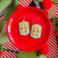Cookie Sheet Earrings | Clay Christmas Earrings