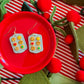 Cookie Sheet Earrings | Clay Christmas Earrings
