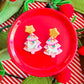 Christmas Tree Cat | Clay Earrings
