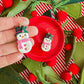 Snowman Earrings | Clay Christmas Earrings