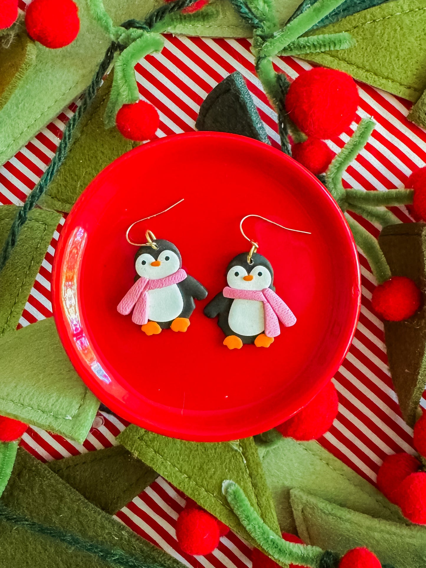 Penny the Penguin | Clay Earrings