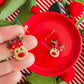 Reindeer Earrings | Clay Christmas Earrings
