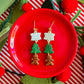 Glitter Trio | Clay Christmas Earrings