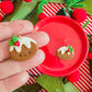 Figgy Pudding | Clay Christmas Earrings
