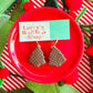 Neapolitan Ice Cream Sandwich Christmas Tree | Clay Earrings
