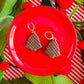 Neapolitan Ice Cream Sandwich Christmas Tree | Clay Earrings