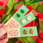 Glitter Christmas Studs | Clay Earrings