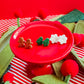 Glitter Christmas Studs | Clay Earrings