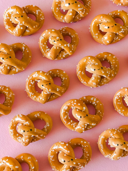 Soft Pretzel Magnet | Polymer Clay Magnet
