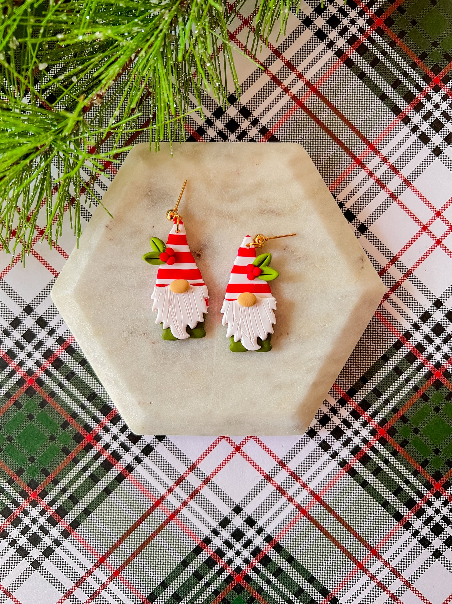 Jerry and Geri The Gnome | Clay Earrings