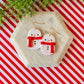 Chonky Snowman | Clay Earrings