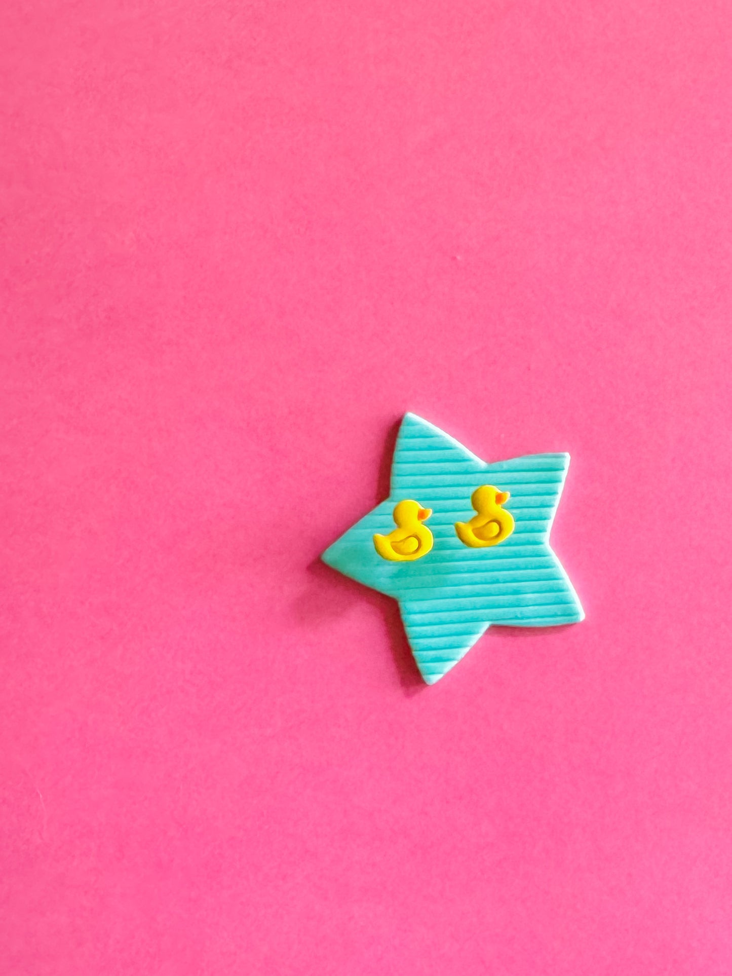 Rubber Ducky Stud Earrings | Clay Earrings