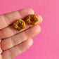 Donut Stud Earrings | Polymer Clay Earring