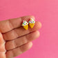 Ice Cream Stud Earrings | Polymer Clay Earring
