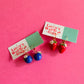 Strawberry + Blueberry Garden | Polymer Clay Earrings