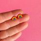 Rainbow Stud Earrings | Clay Earrings