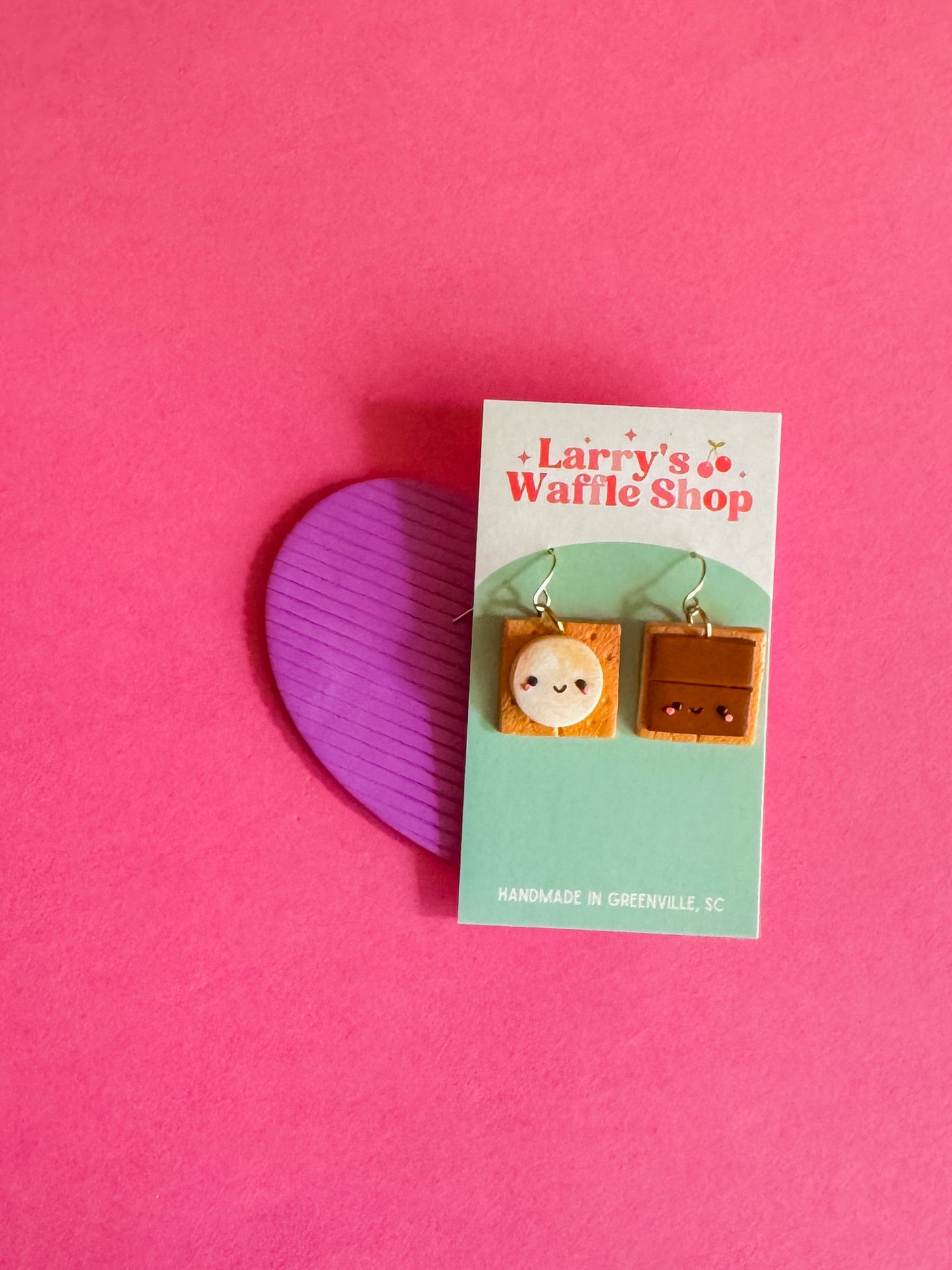 Georgia S’more Earrings - Clay Earrings