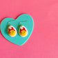 Donna the Deviled Egg | Clay Earrings