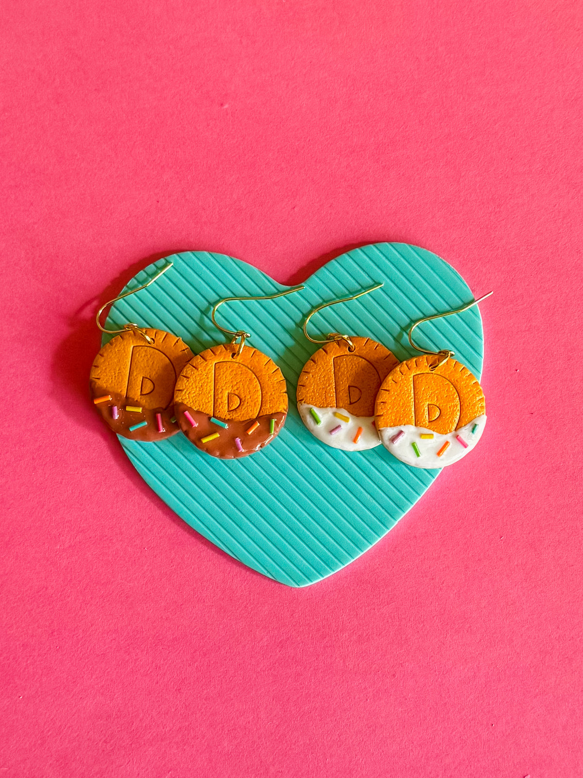 Dunkaroo Cookie Earrings | Polymer Clay Earrings