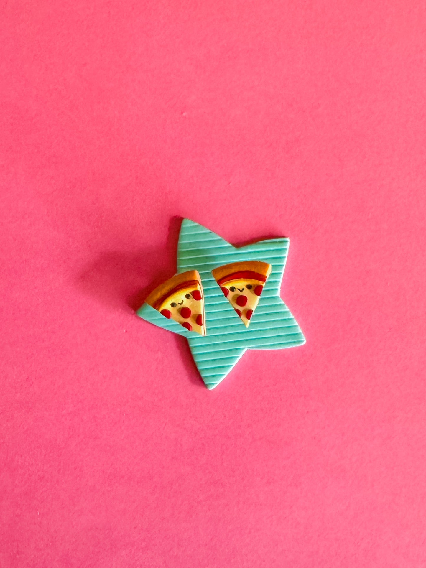 Pizza Stud Earrings | Polymer Clay Earrings