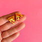 Pizza Stud Earrings | Polymer Clay Earrings