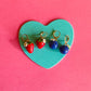 Strawberry + Blueberry Garden | Polymer Clay Earrings