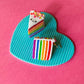 Rainbow Cake Earrings - Polymer Clay Earrings
