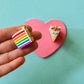 Rainbow Cake Earrings - Polymer Clay Earrings