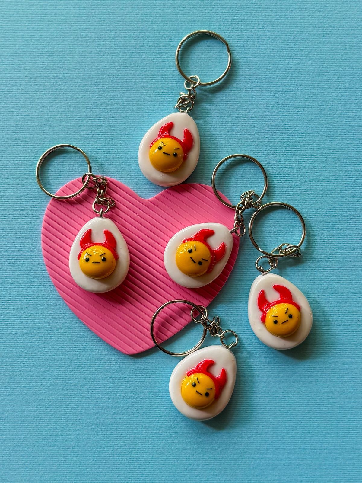 The Deviled Donna | Polymer Clay Keychain