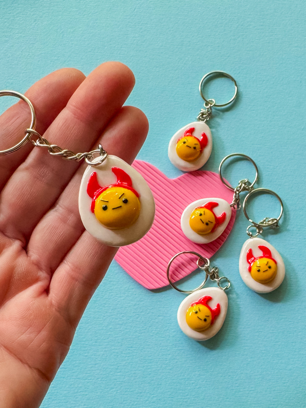 The Deviled Donna | Polymer Clay Keychain