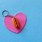 Hot Dog Keychain | Polymer Clay Keychain