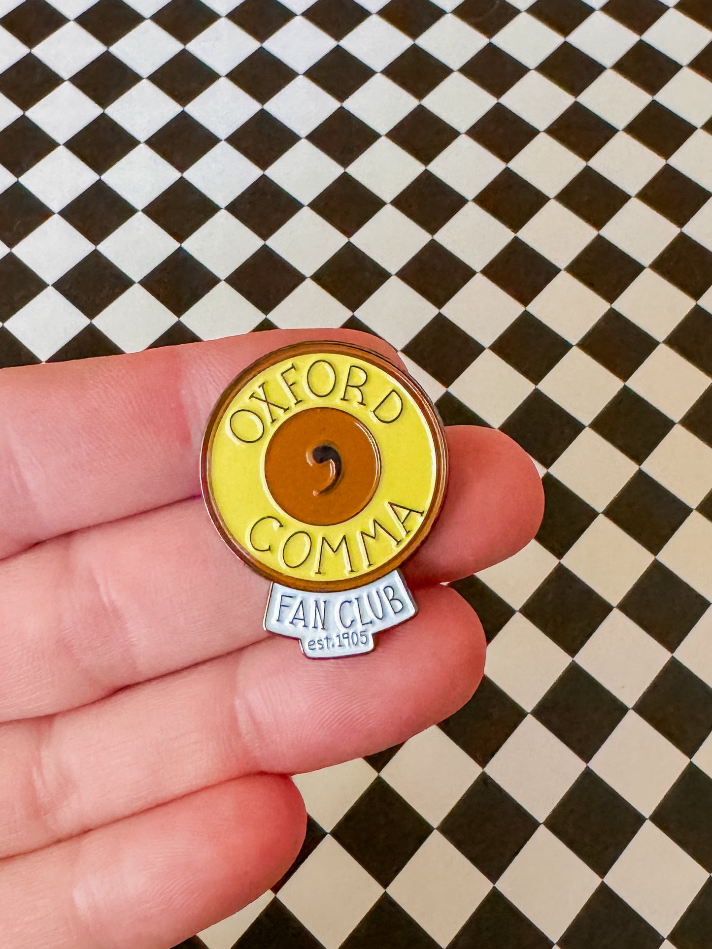 Oxford Comma | Enamel Pin