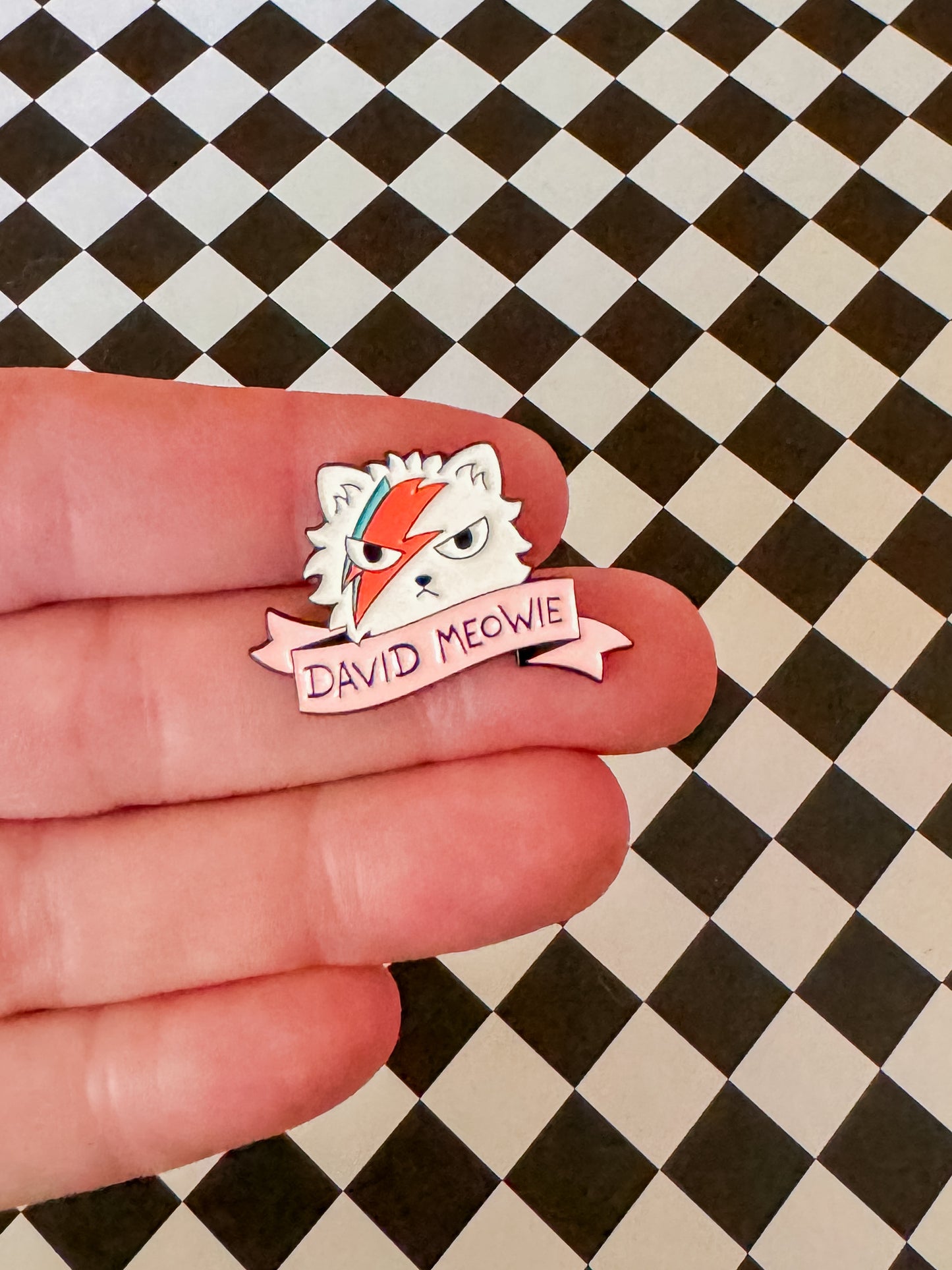David Meowie  | Enamel Pin