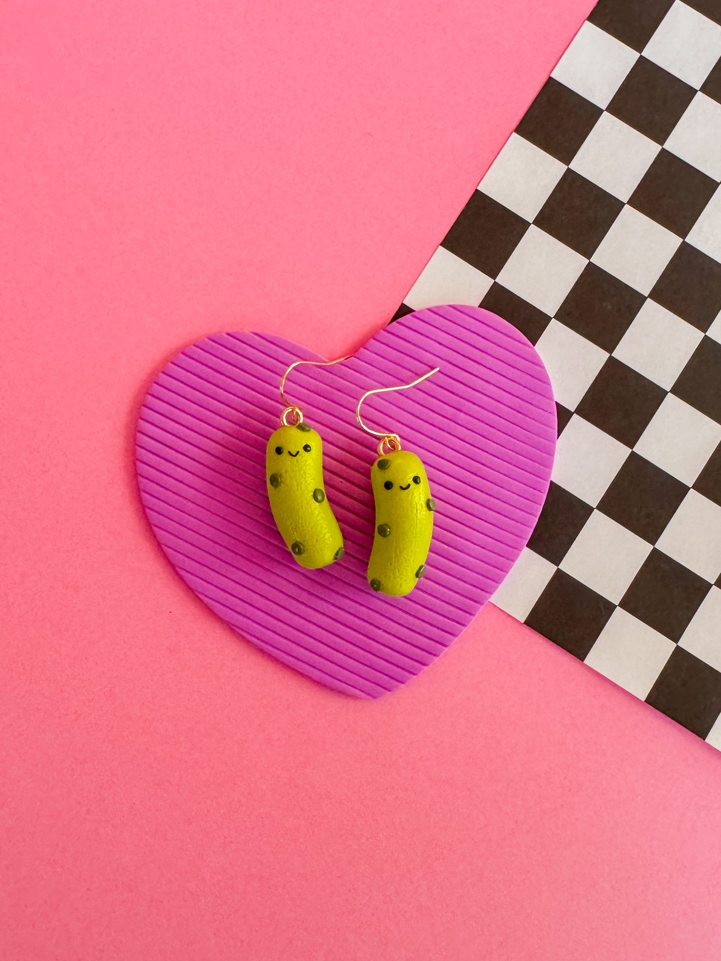 Patrick - Clay Pickle Earrings