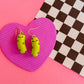 Patrick - Clay Pickle Earrings