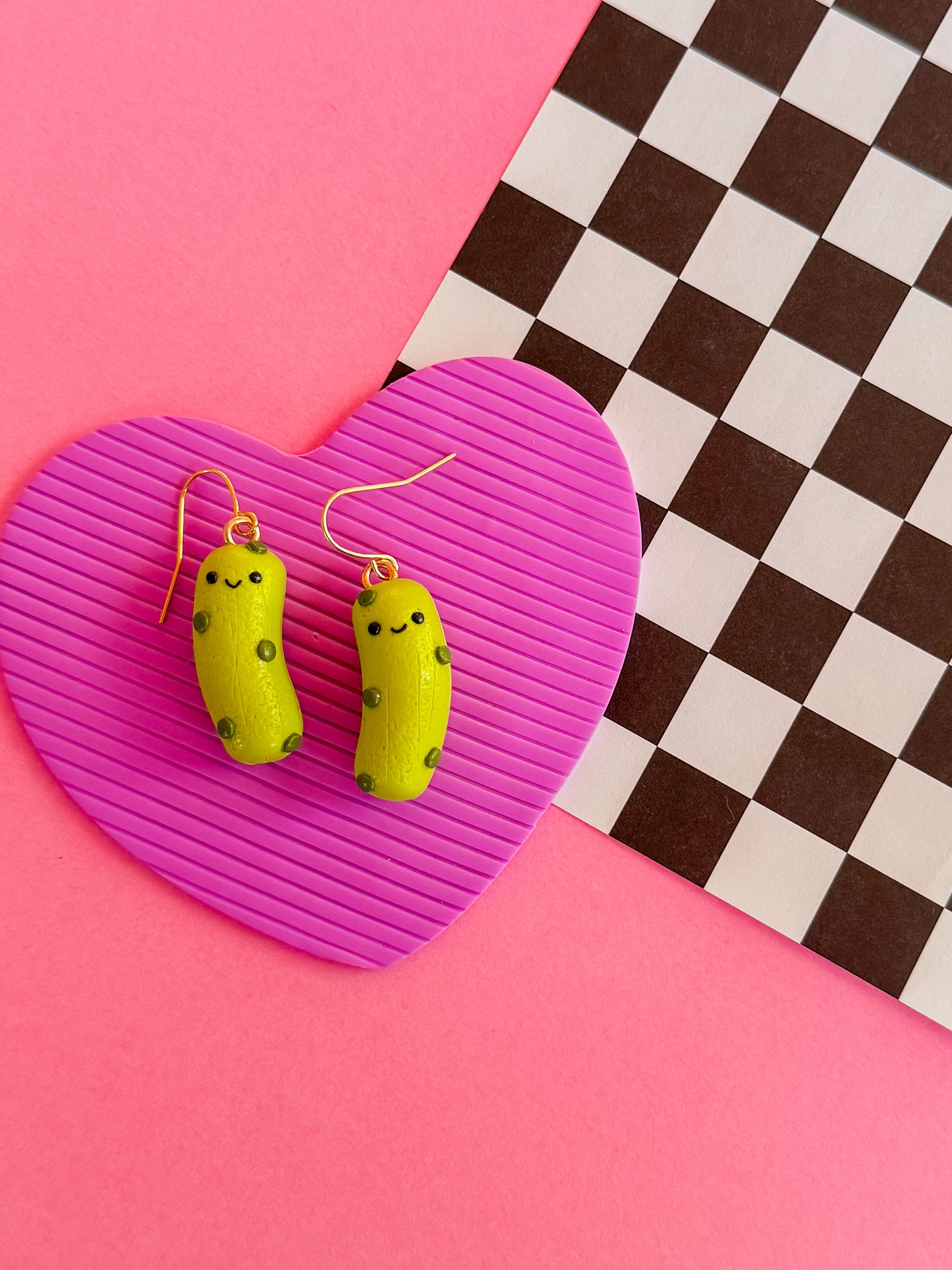 Patrick - Clay Pickle Earrings