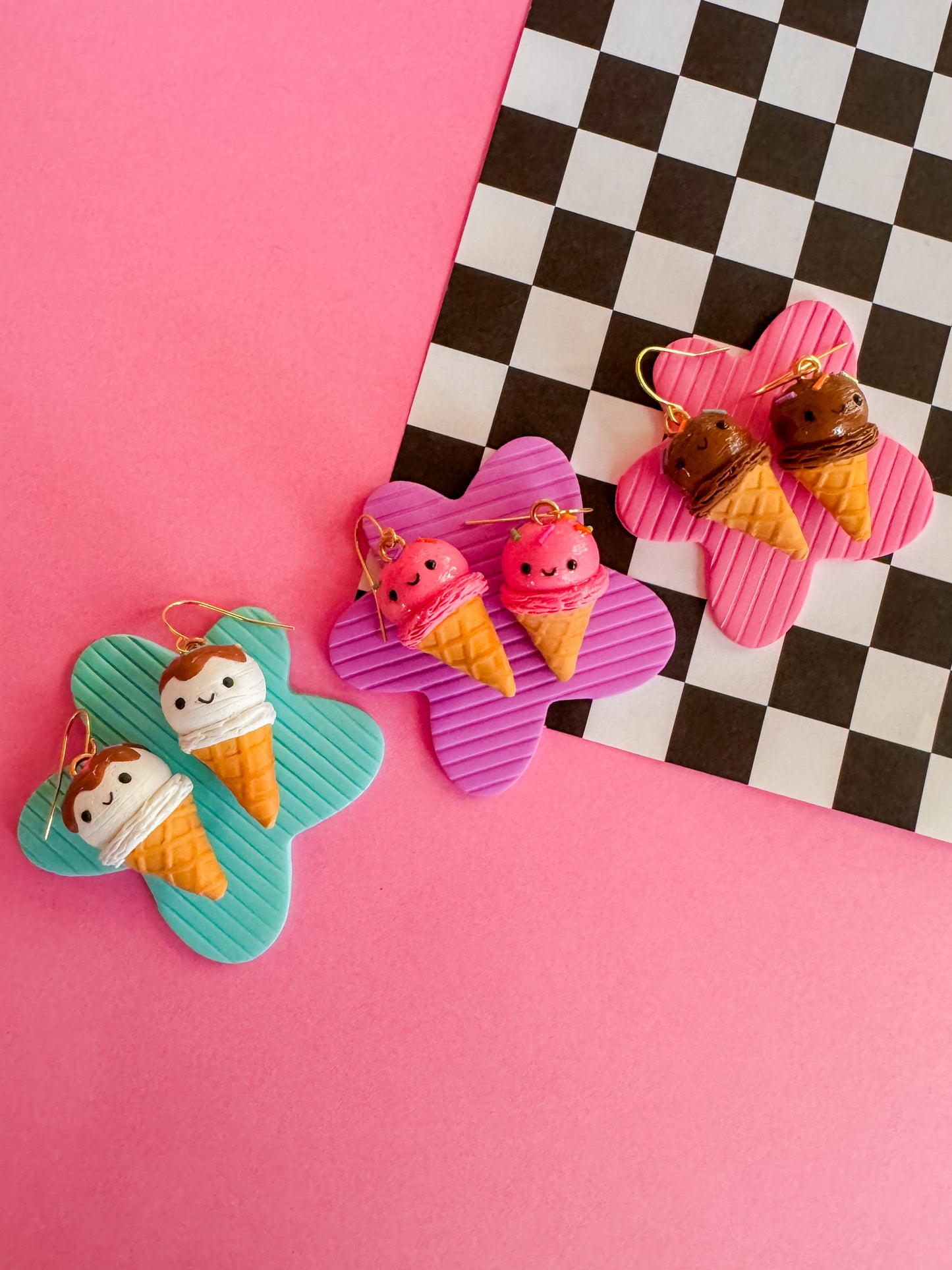 Izzie Ice Cream | Polymer Clay Earrings