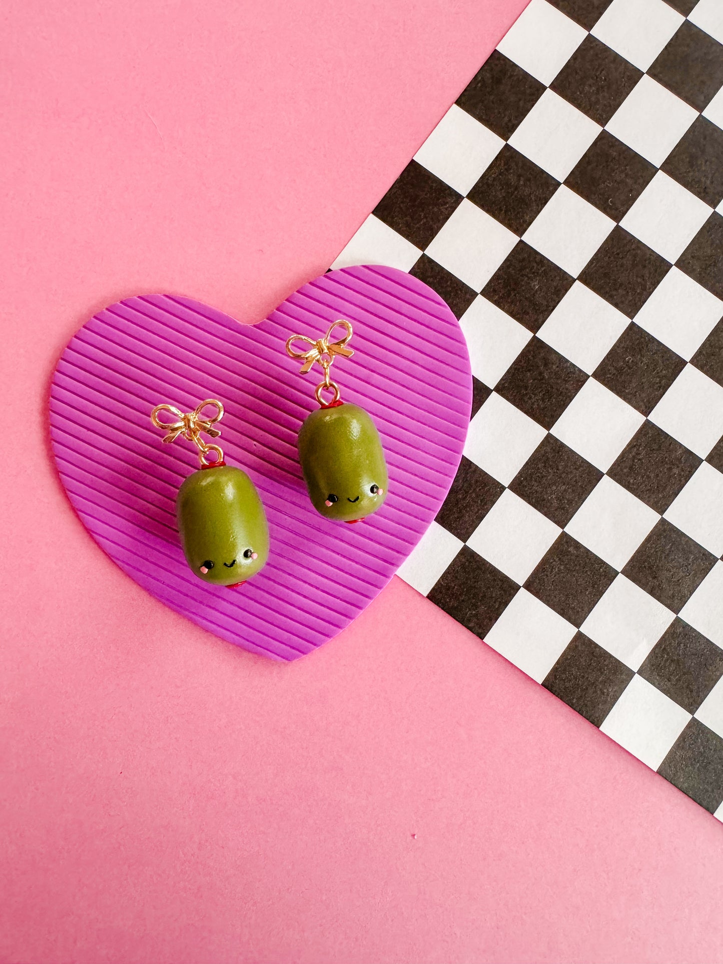 Martini Night | Polymer Clay Earrings