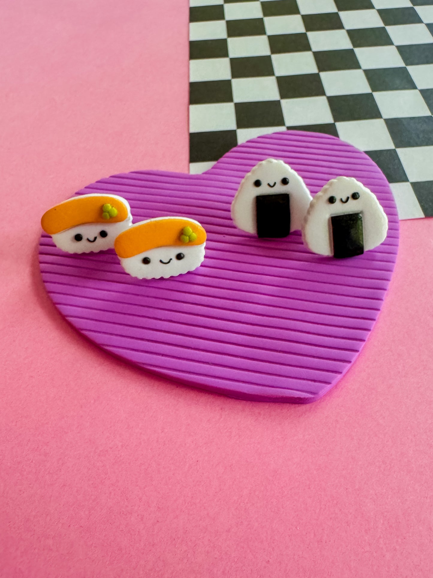 Sushi Studs | Clay Earrings